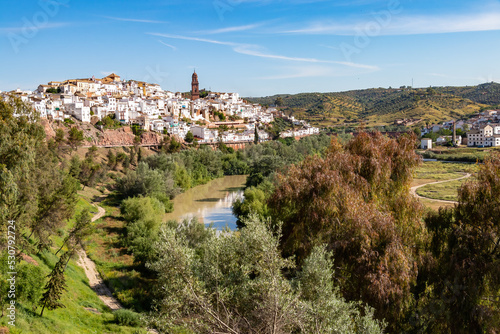 View of Montoro village, a city and municipality in the Cordoba Province of southern Spain, in the north-central part of the autonomous community of Andalusia photo