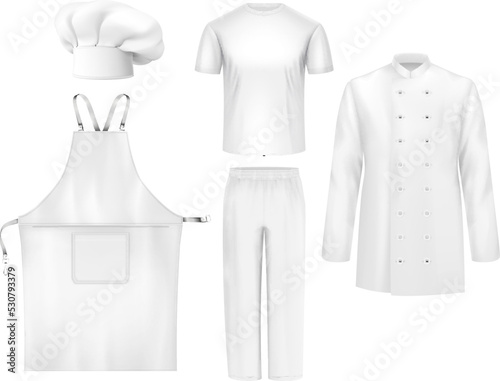 Chef Uniform Realistic Composition photo