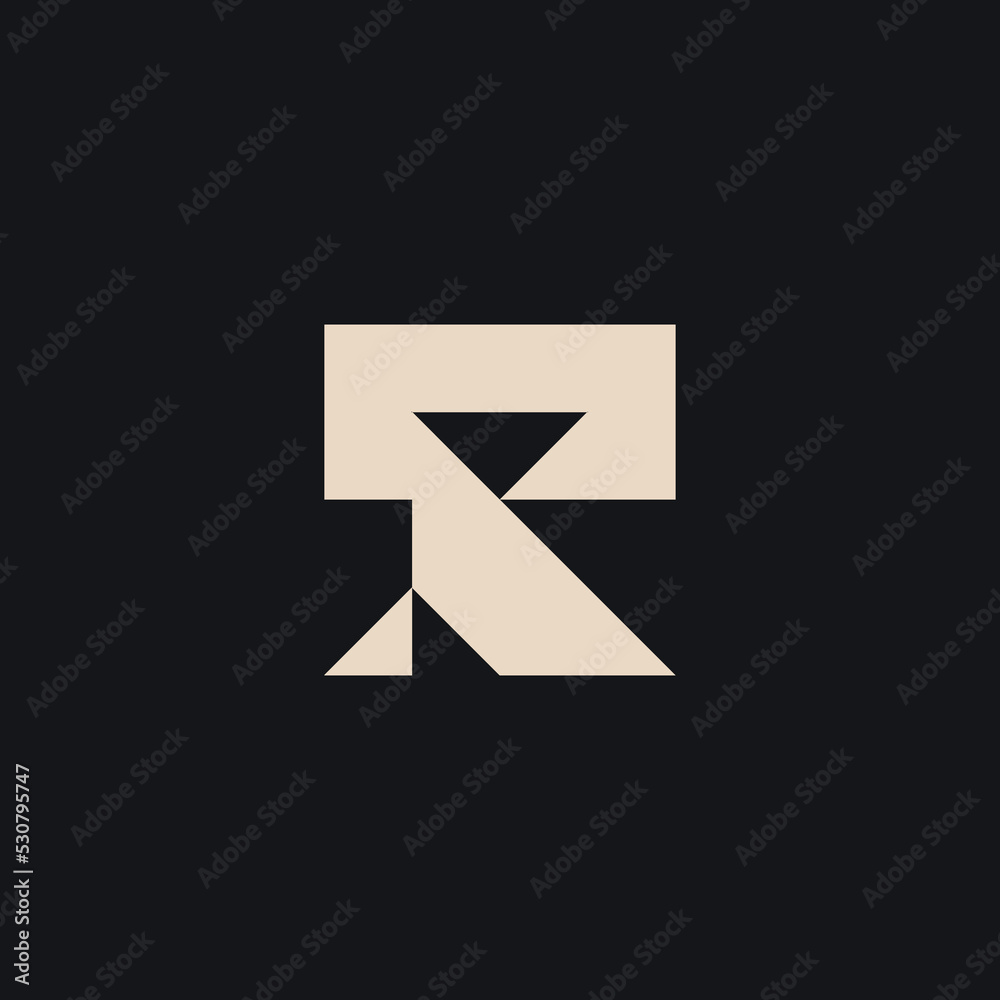 Initial based clean and minimal letter. R Monogram Logo Template. Elegant luxury alphabet vector design Initial based clean and minimal letter. R Monogram Logo Template. Elegant luxury alphabet vector design