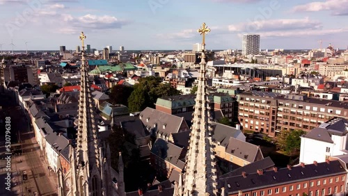 St George Church Of Antwerp is a beautiful church in Mechelseplein.
This church looks amazing ,destroyed during the French Revolution, reconstructed in 1853 by Leon Suys,its  twin spires look awesome photo