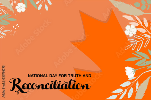 National Day for Truth and Reconciliation. every child matters. Holiday concept. Template for background, banner, card, poster, t-shirt with text inscription photo