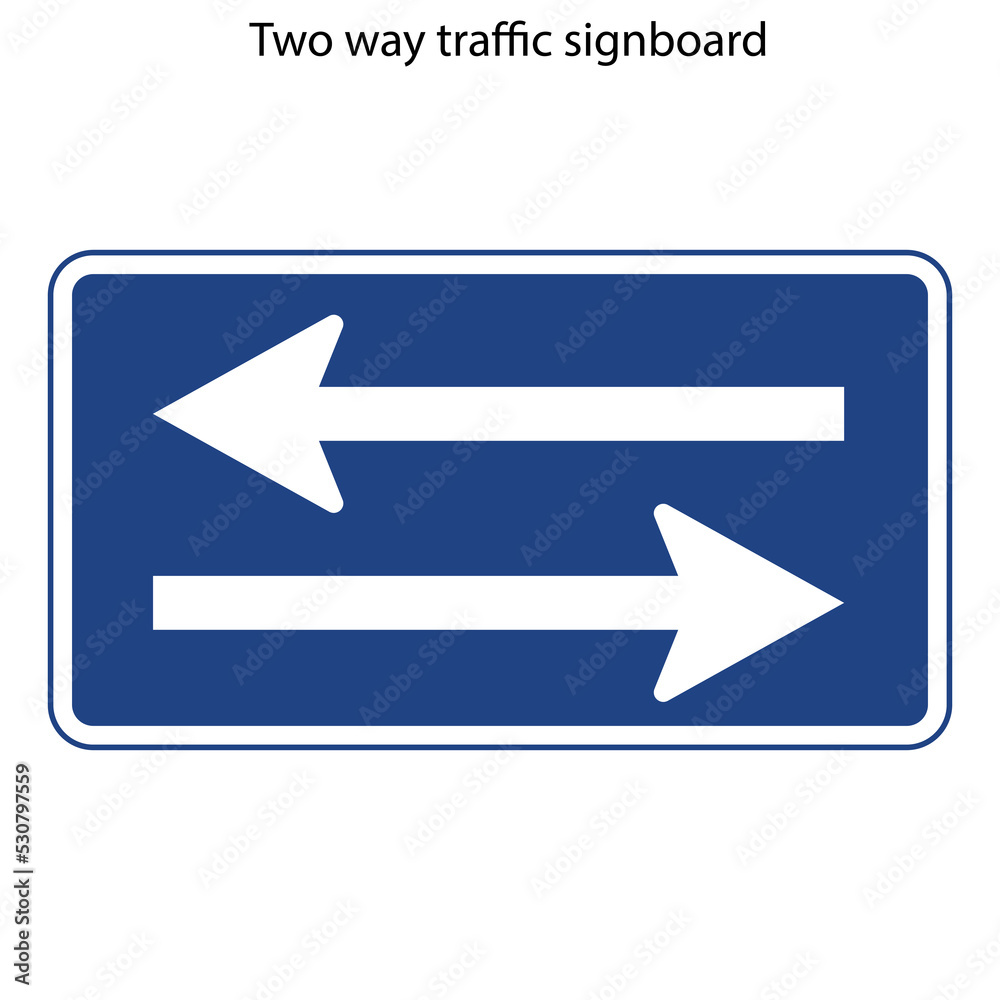 Two way traffic signboard templates flat geometric shapes arrows outline Two way traffic signboard templates flat geometric shapes arrows outline