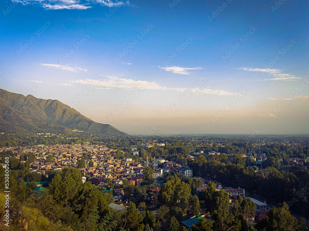 view from the top of the hill