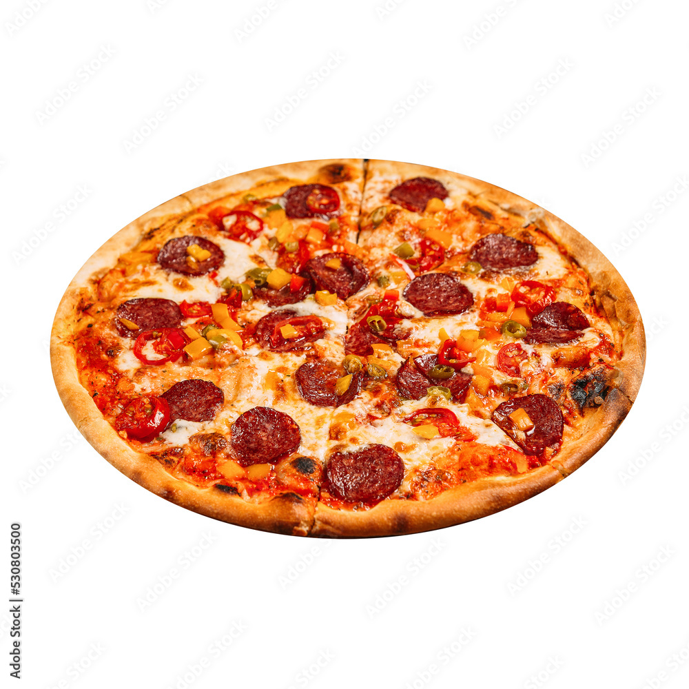 Pepeproni pizza with jalapeno Pepeproni pizza with jalapeno