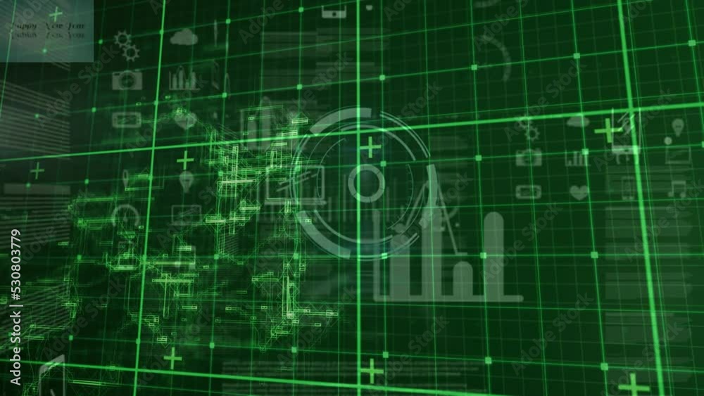 Animation of data processing over scope scanning Animation of data processing over scope scanning