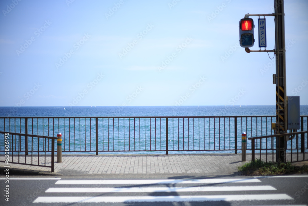 Obraz premium 信号と海