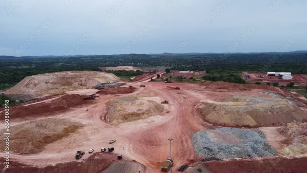 Mine in Africa - Mine en Afrique 8 - Guinee Conakry, taken with drone 