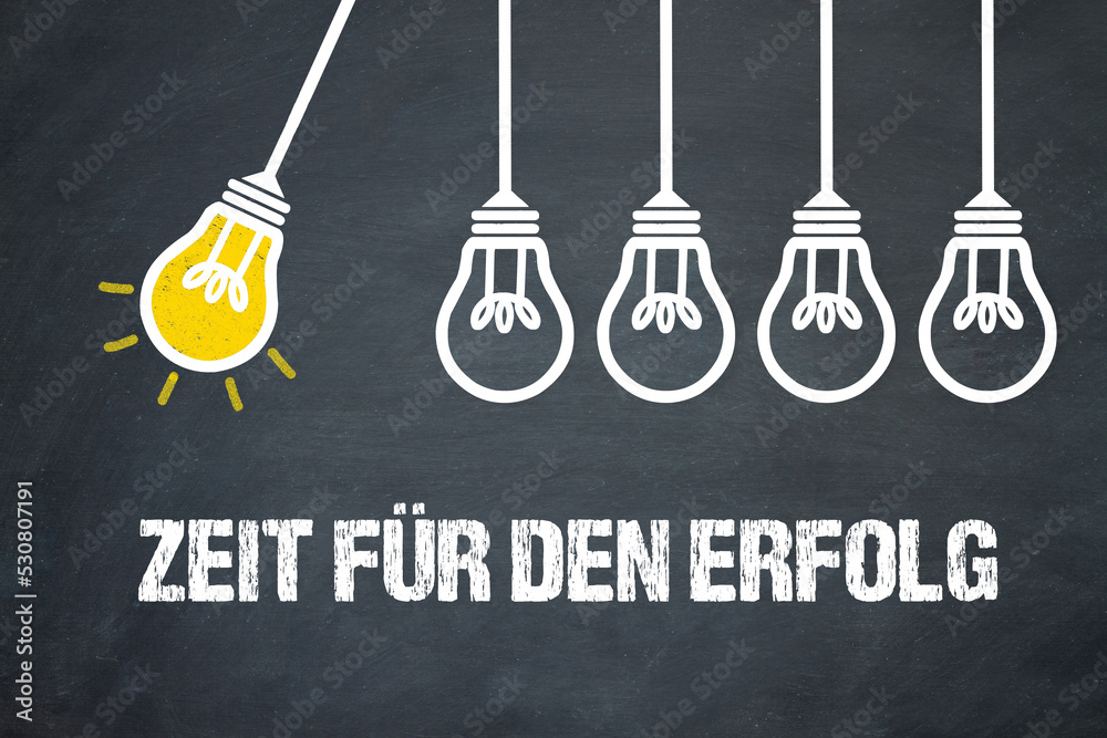 Fototapeta premium Zeit für den Erfolg 
