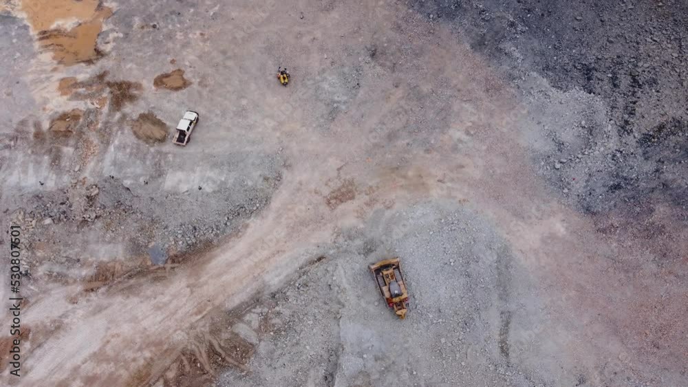 Mine in Africa - Mine en Afrique 2 - Guinee Conakry, taken with drone 