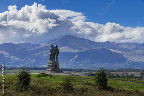 Spean Bridge, World War 2 Commando training grounds Memorial, Scottish Highlands, Spean Bridge, Ben Nevis. Fort William, Scotland