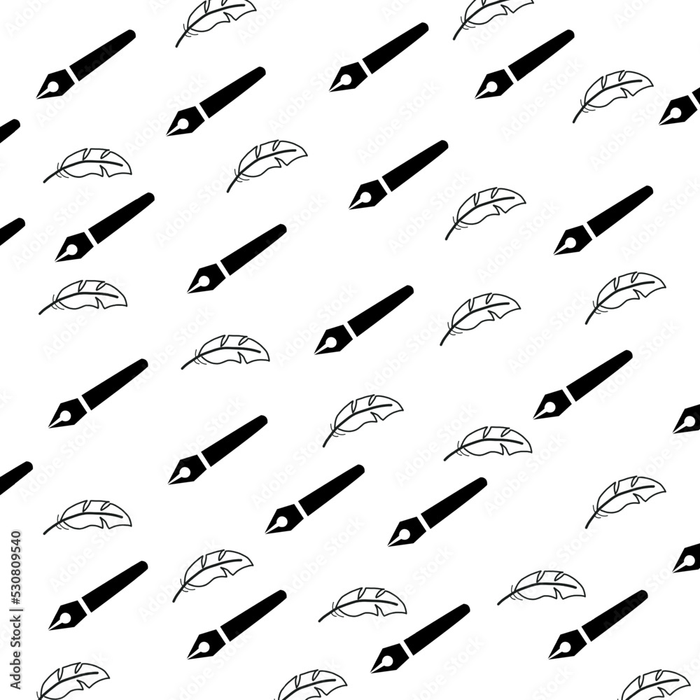 spelling language learning pen ink pattern