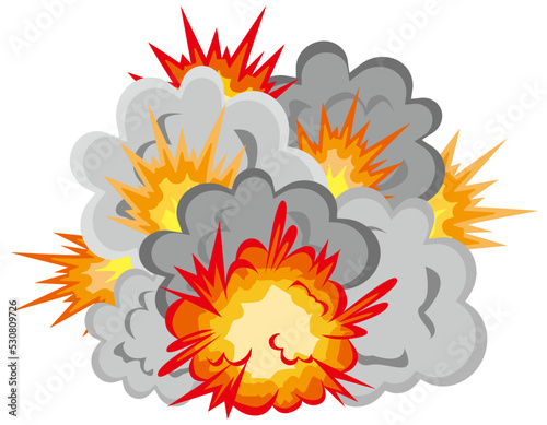 爆弾　爆発　イラスト