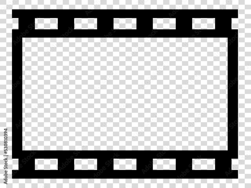 Photo film frame template Vector illustration Isolated on transparent background Photo film frame template Vector illustration Isolated on transparent background
