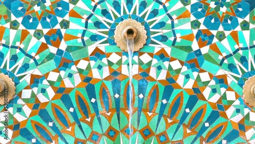 traditional tap water decorated with patterns - Moroccan style photo