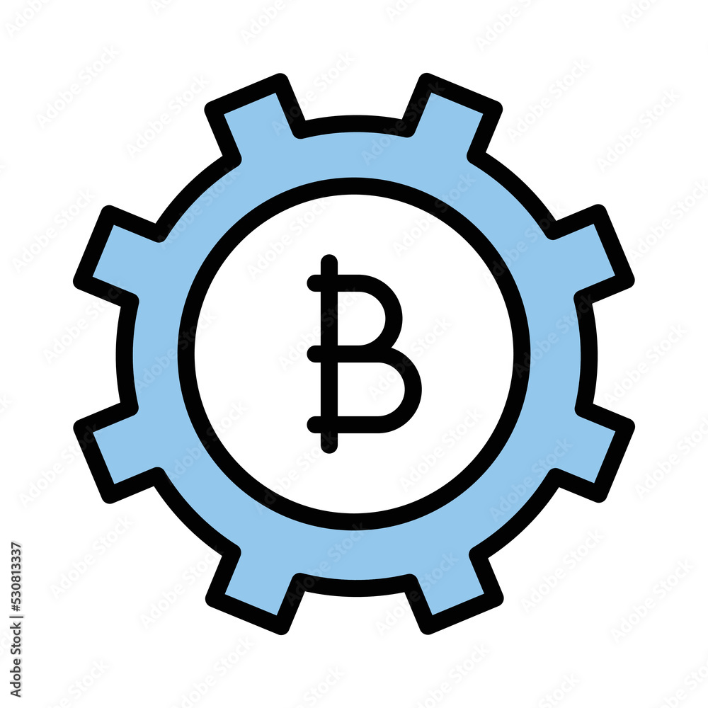 Bitcoin cogwheel Vector Icon which is suitable for commercial work and easily modify or edit it
Bitcoin cogwheel Vector Icon which is suitable for commercial work and easily modify or edit it