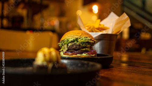 Burguer with fries