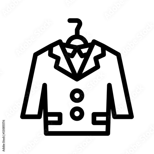 suit line icon illustration vector graphic 