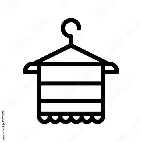towel line icon illustration vector graphic  © andre