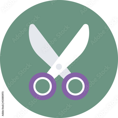 Scissor Colored Vector Icon