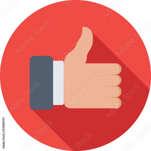 Thumbs Up Colored Vector Icon