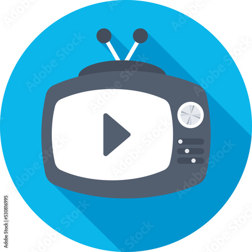 Television Colored Vector Icon