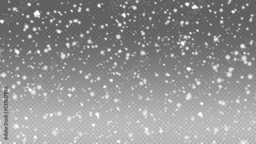Flying dust particles on a black background