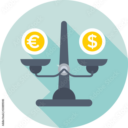 Trading Colored Vector Icon