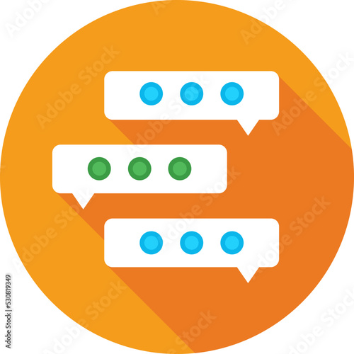 Chatting Colored Vector Icon