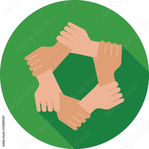 Collaboration Colored Vector Icon