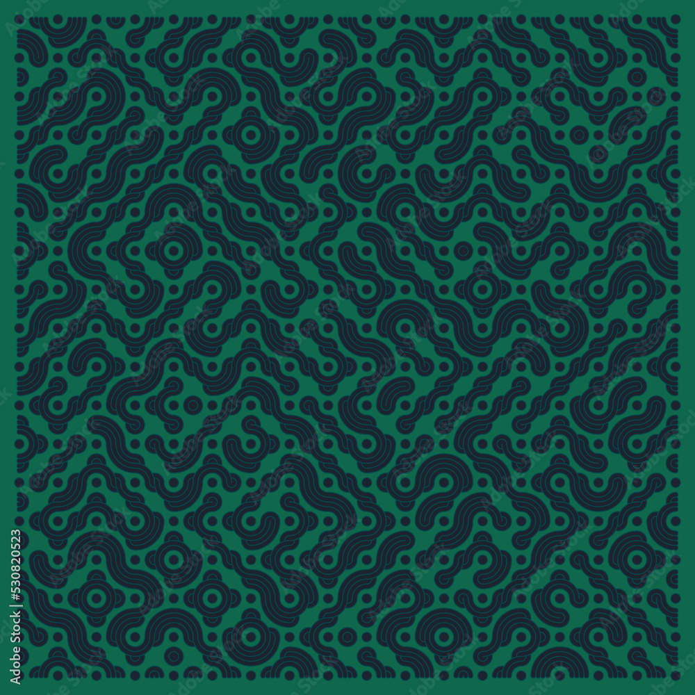 Color truchet tiling connections illustration Color truchet tiling connections illustration