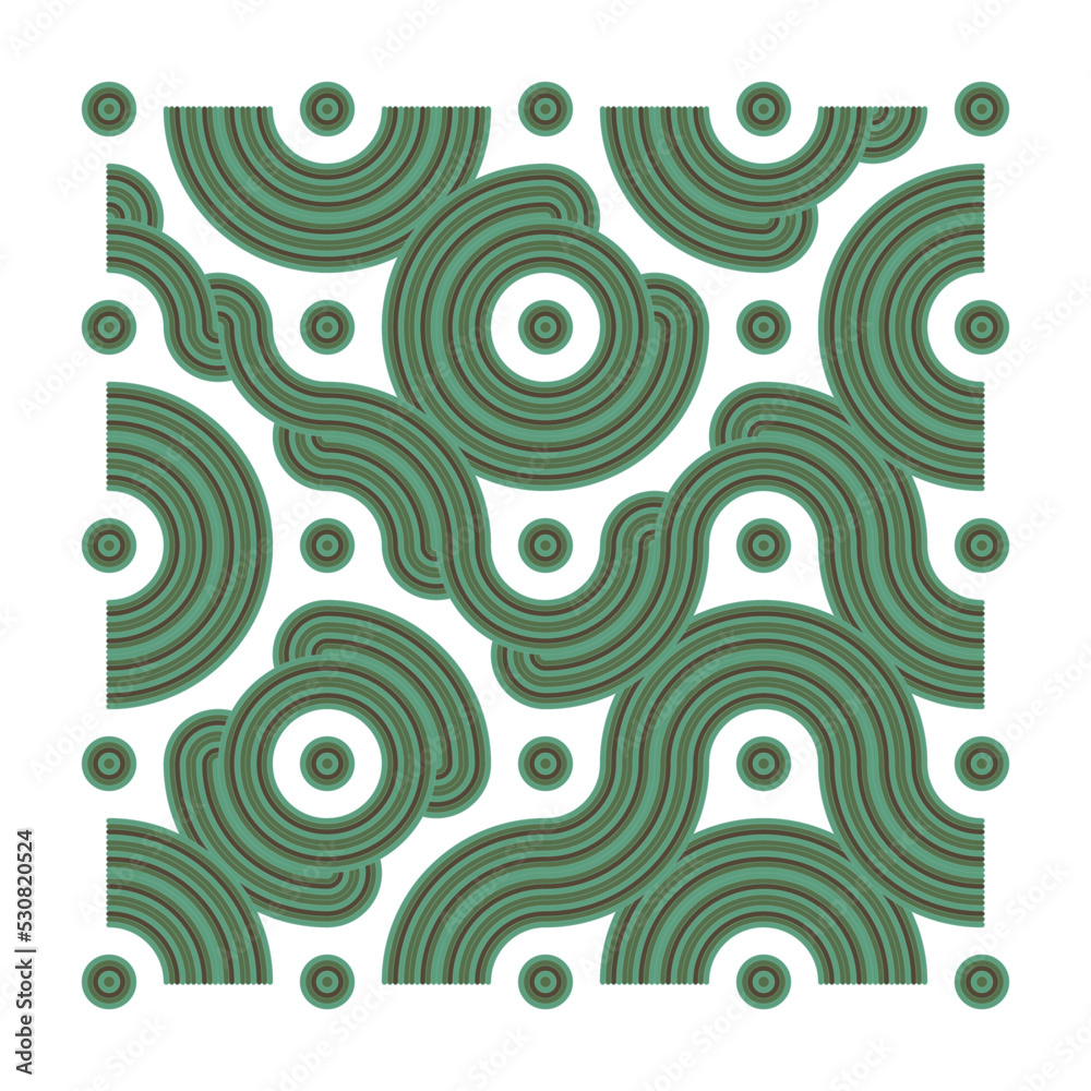 Color truchet tiling connections illustration Color truchet tiling connections illustration