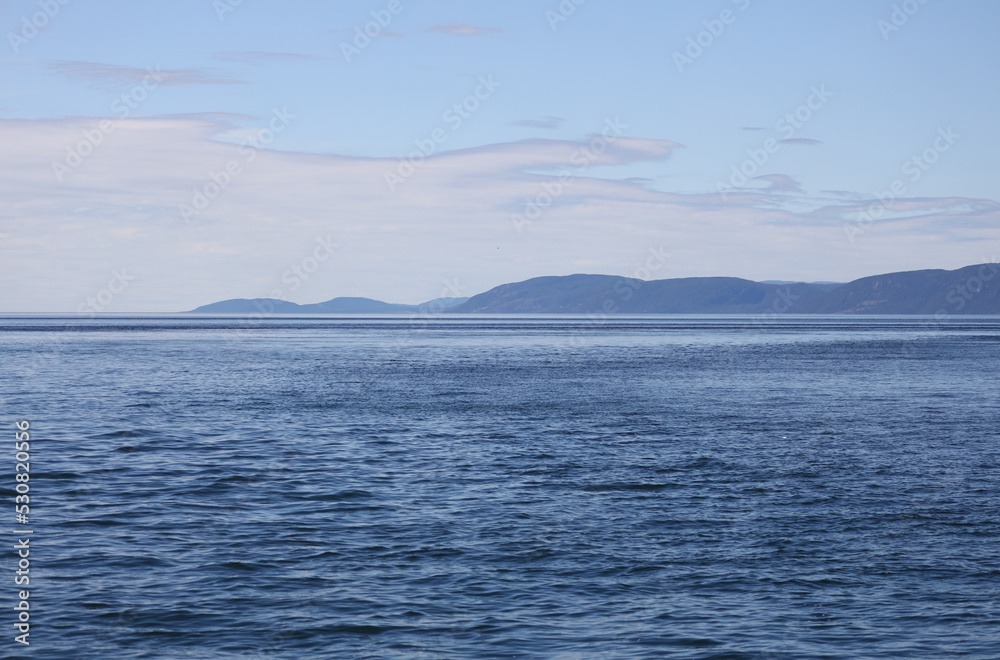 View of the sea in St. Lawrence Bay, Canada
