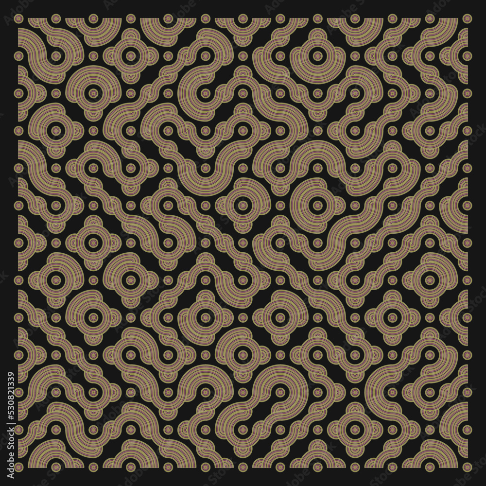 Color truchet tiling connections illustration Color truchet tiling connections illustration