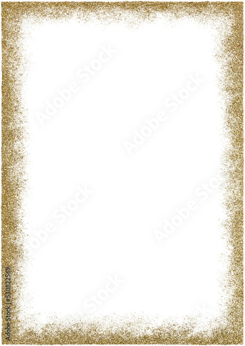 Obraz na płótnie Square gold glitter frame PNG transparent. w salonie