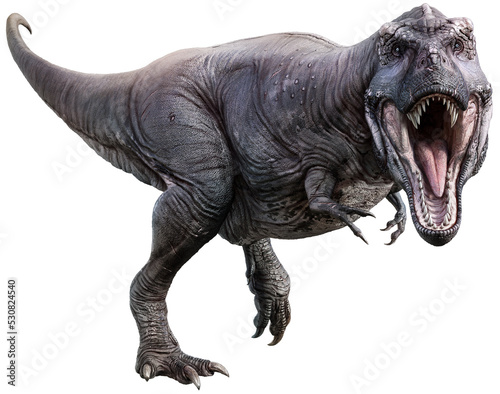 Tyrannosaurus rex from the Cretaceous era 3D illustration  © warpaintcobra