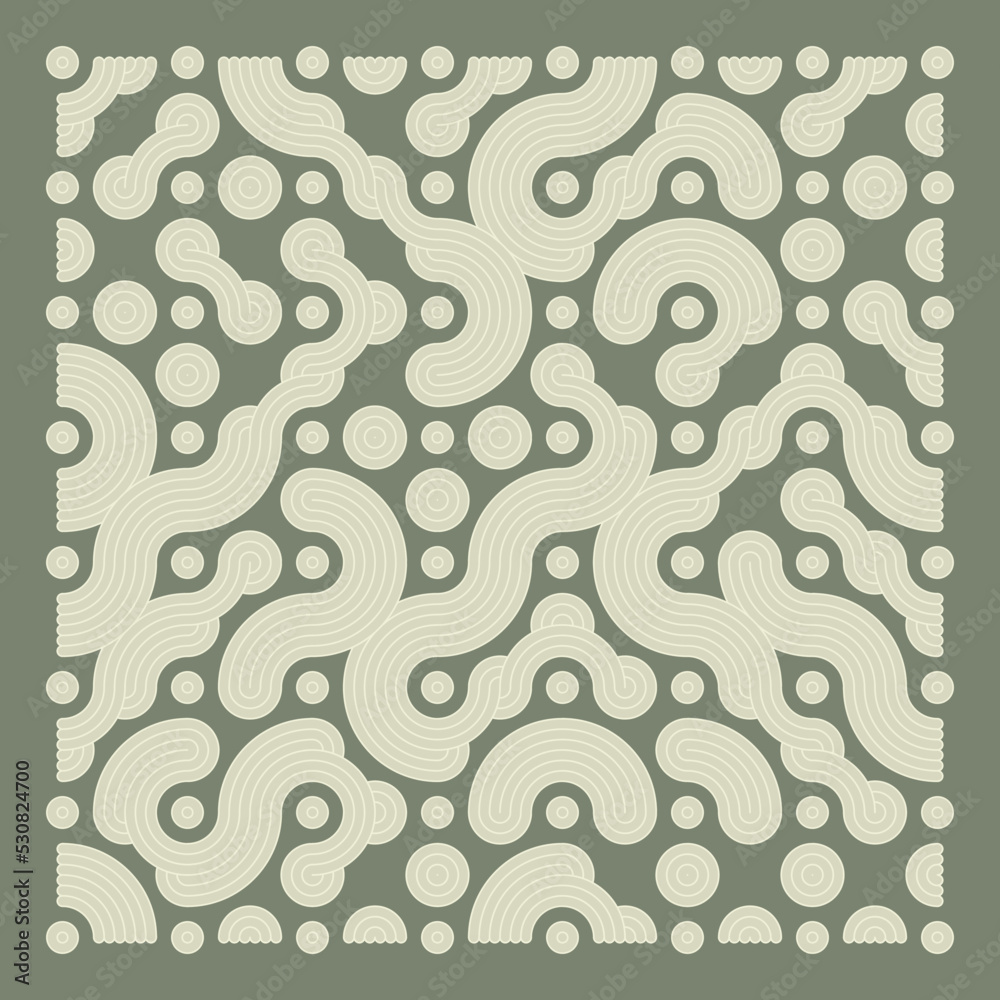 Color truchet tiling connections illustration Color truchet tiling connections illustration