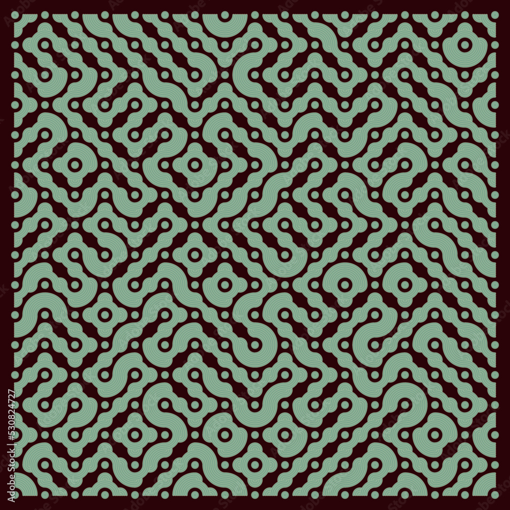 Color truchet tiling connections illustration Color truchet tiling connections illustration