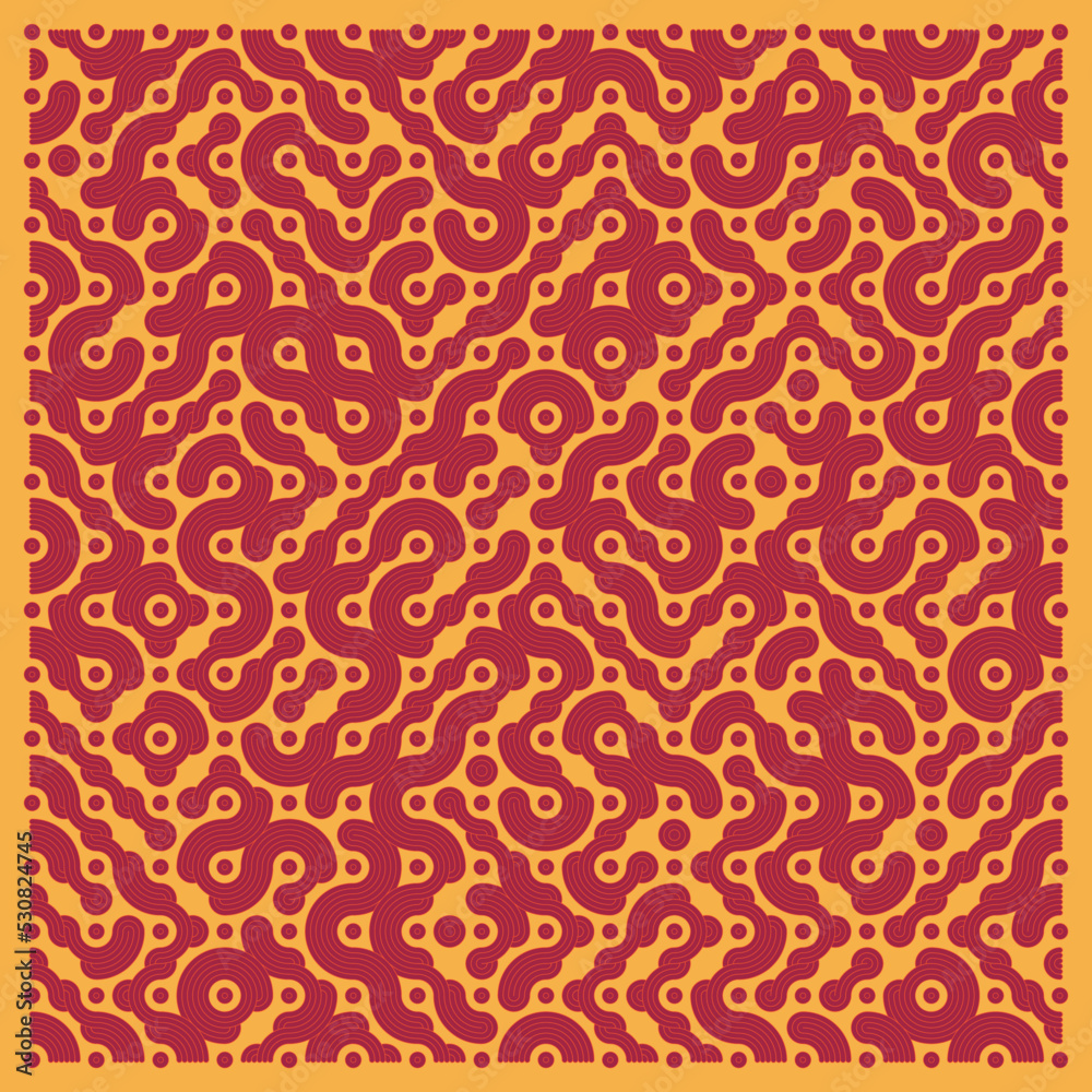 Color truchet tiling connections illustration Color truchet tiling connections illustration