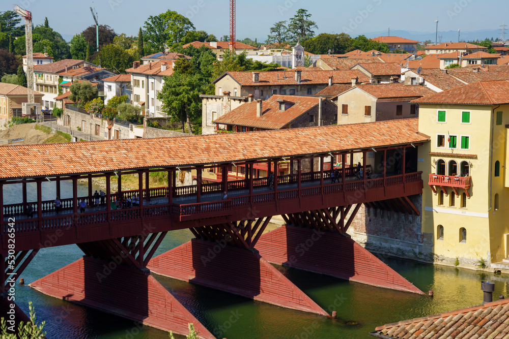 The wooden bridge at Bassano del Grappa