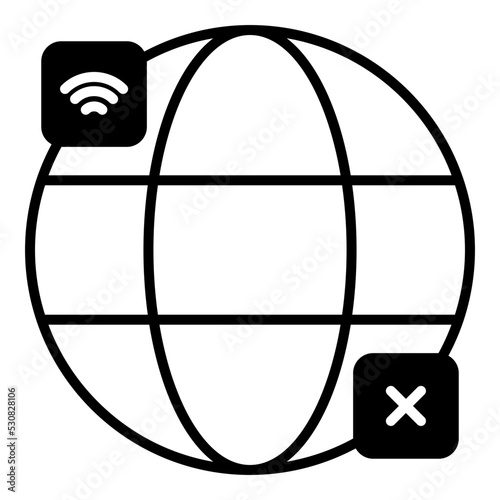 internet network is interrupted or blocked