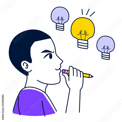 Flat vector illustration of...