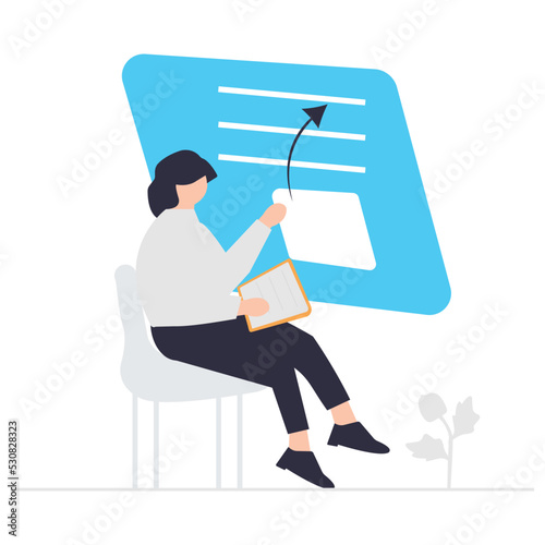 Summary illustration which is suitable for commercial work and easily modify or edit it

