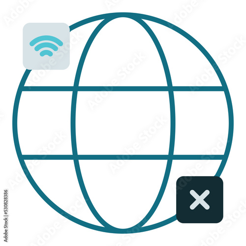 internet network is interrupted or blocked