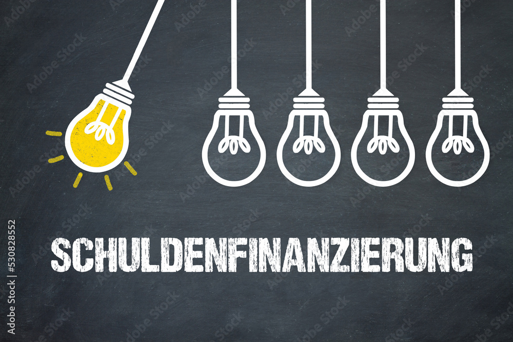 Fototapeta premium Schuldenfinanzierung 