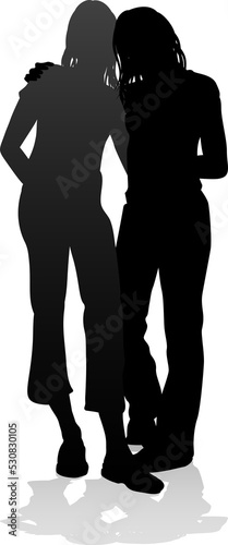 Young Friends Silhouette