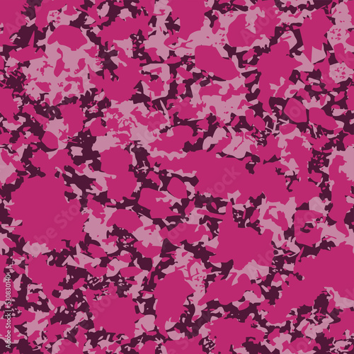 Spotted pink camouflage. Seamless print for printing. Illustration.
