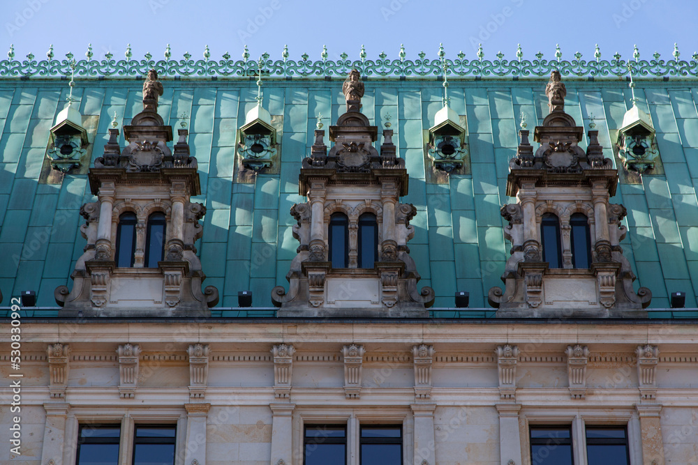 facade of the Hamburg city hall
