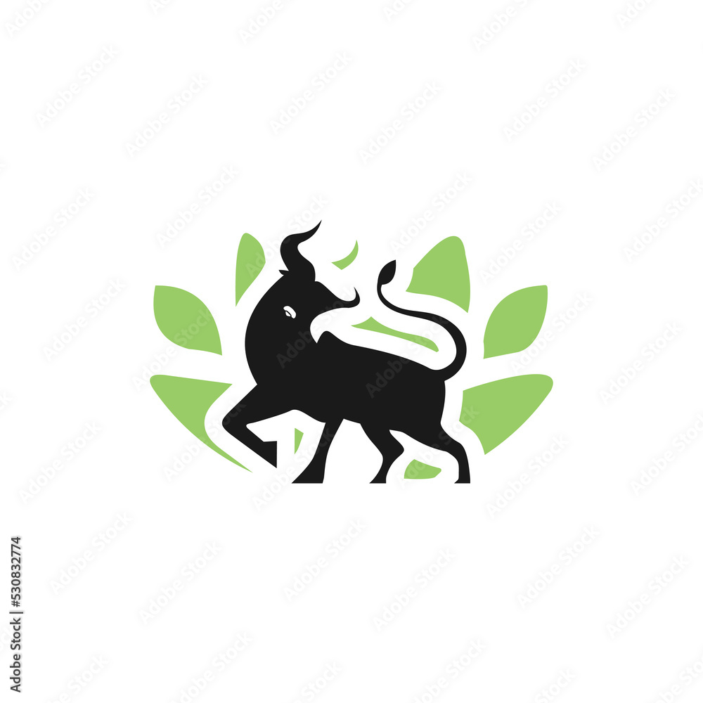 bull logo vector illustration isolated design