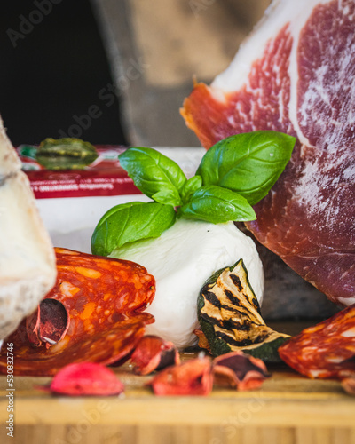 Traditional Italian pizza products Neapolitan style pizza baked in wooden oven