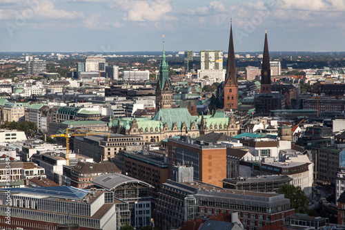 aerial view of Hamburg